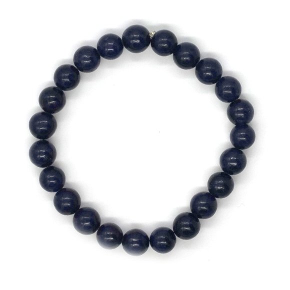Bracelet Genuine Lapis. OS. - Picture 3 of 3